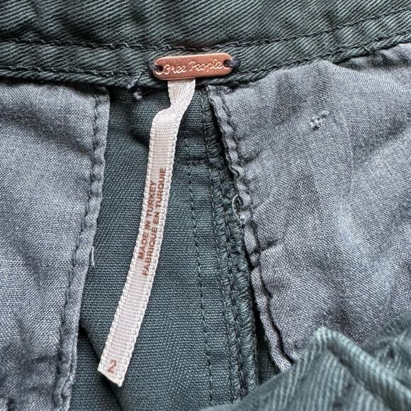 Free People high rise wide leg chino pant size women’s 2 - Picture 5 of 6